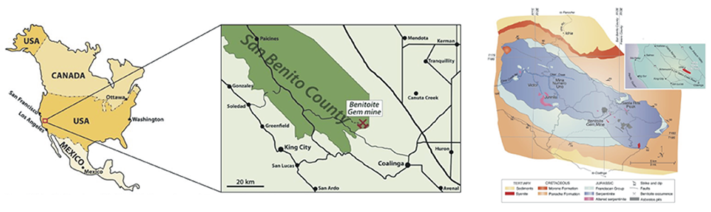 Benitoite Map