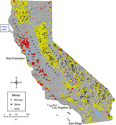 California Gold Mine Map