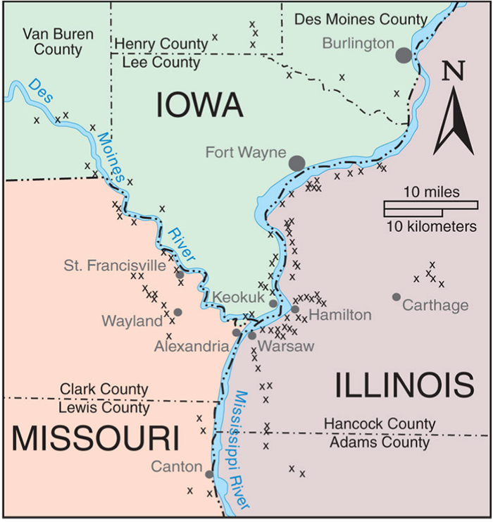 Iowa Geodes Map